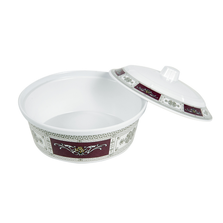 Rotating Serving Tray - Appetizer and Condiment Server - Divided Serving Dishes with Lids