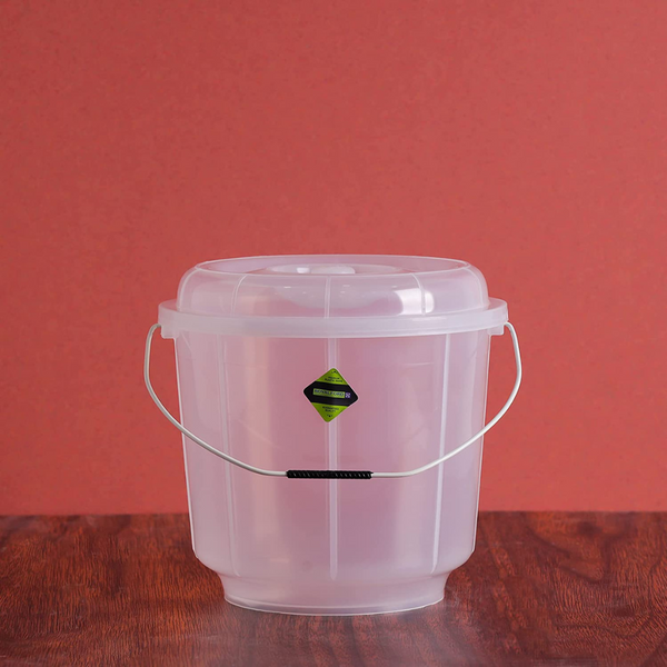 Royalford 5L Transparent Plastic Bucket with Lid - RF11723 Online in UAE