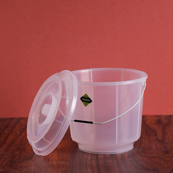 Royalford 5L Transparent Plastic Bucket with Lid - RF11723 Online in UAE