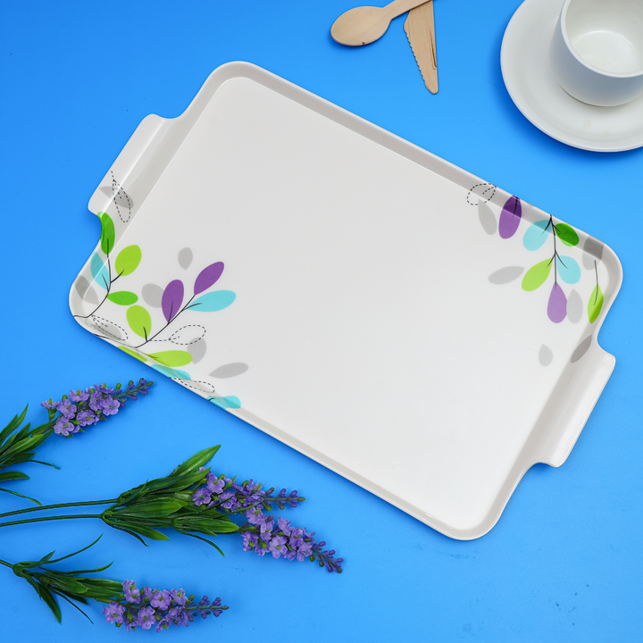 Royalford Melamine Ware Tray 38.4X23.8X1.7 Cm