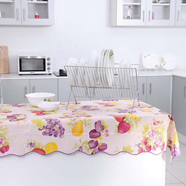 Square Table Cloth 54x54cm - 100% Deluxe Vinyl - Multi Color - Machine Washable