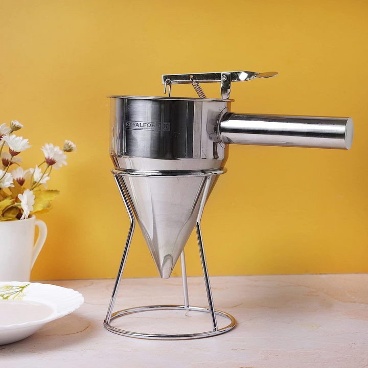 Stainless Steel Batter Dispenser - Silver