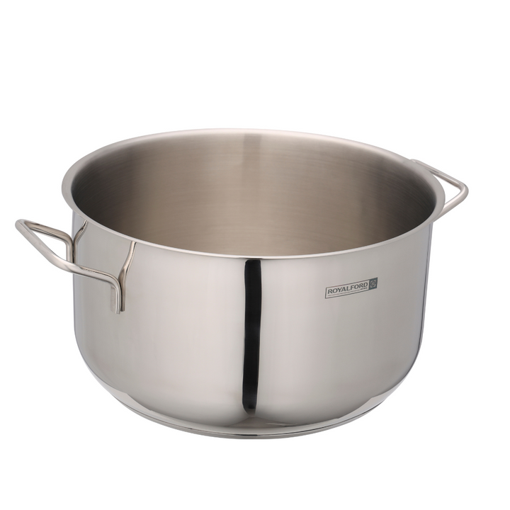 Stainless Steel Casserole with Lid - Thick Base 24cm