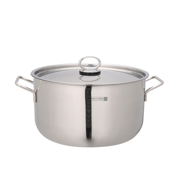 Stainless Steel Casserole with Lid - Thick Base 24cm