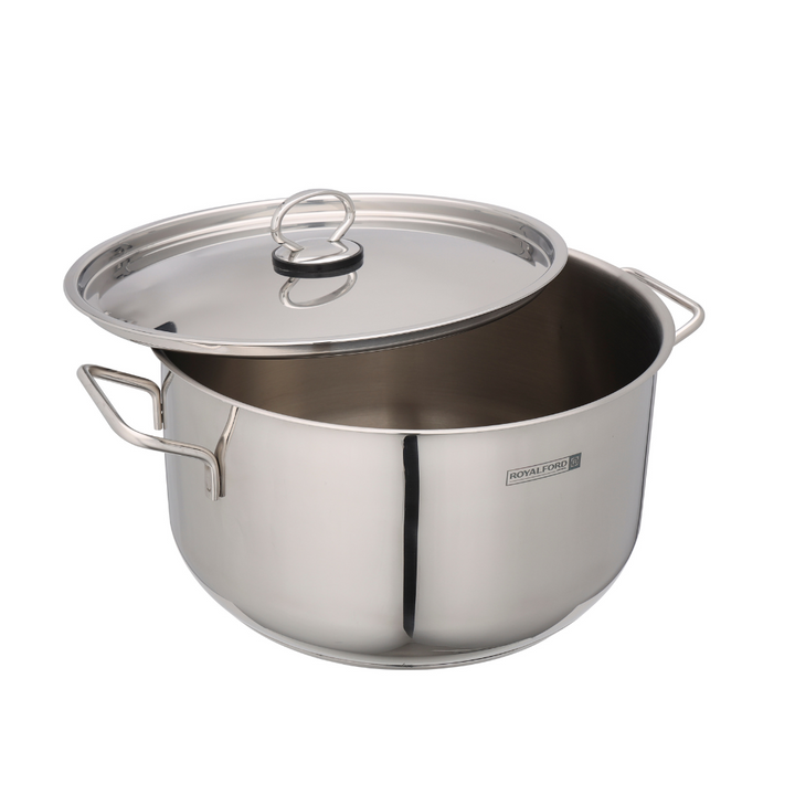 Stainless Steel Casserole with Lid - Thick Base 24cm