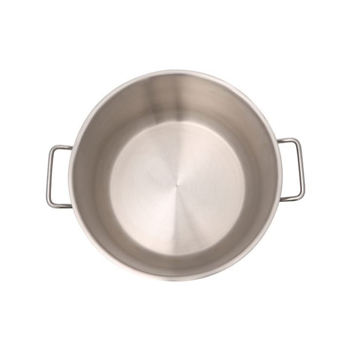 Stainless Steel Casserole with Lid - Thick Base 24cm