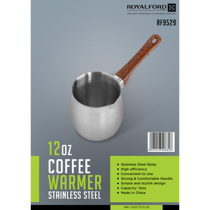 Stainless Steel Coffee Warmer - Stovetop Coffee Pot 12Oz