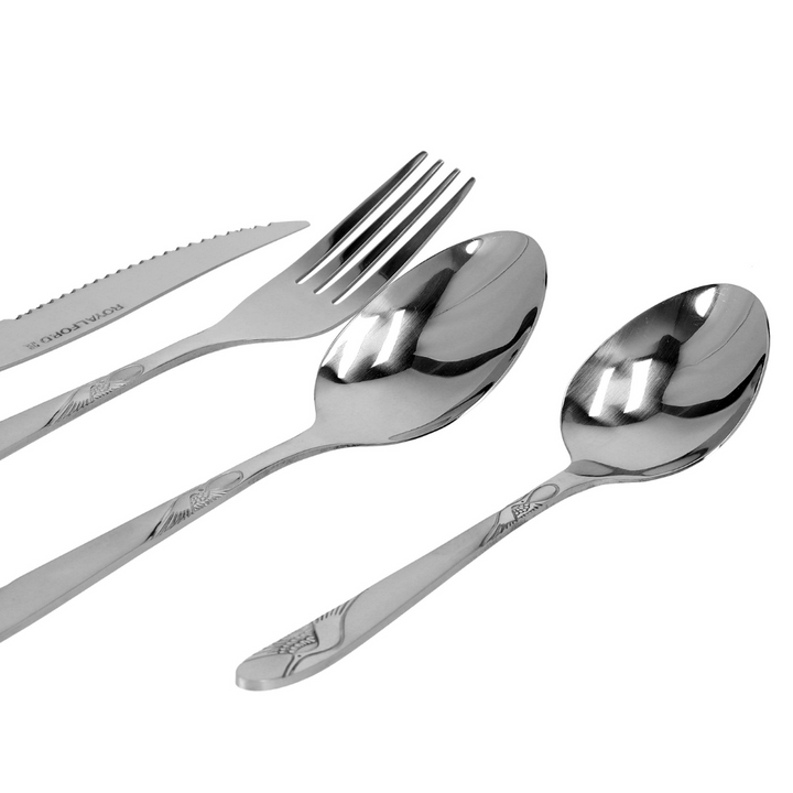 Stainless Steel Cutlery Set, Durable & Compact Design 24Pcs