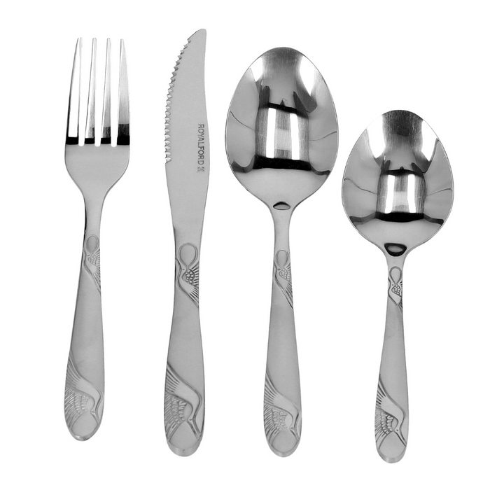 Stainless Steel Cutlery Set, Durable & Compact Design 24Pcs