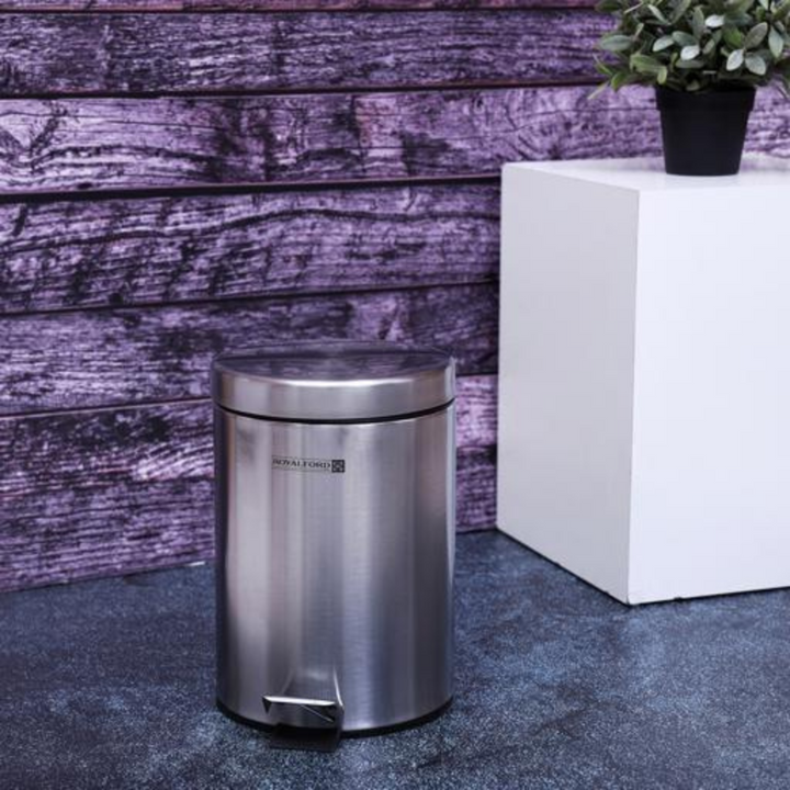 Stainless Steel Kitchen Pedal Trash Bin 5L