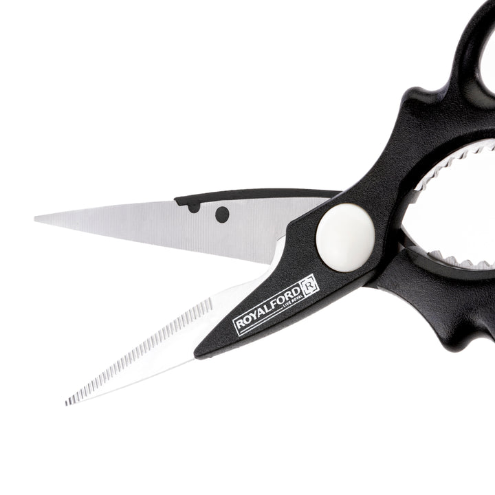 Stainless Steel Kitchen Scissors - 2-In-1 Multi-Purpose Scissor