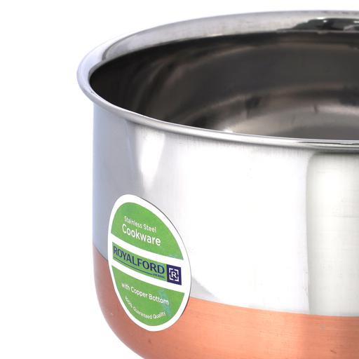 Stainless Steel Saucepan with Copper Bottom 17cm