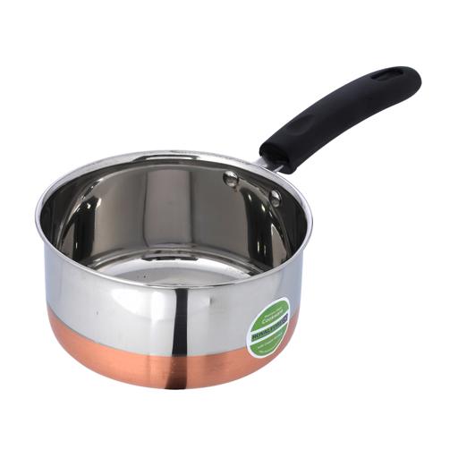 Stainless Steel Saucepan with Copper Bottom 17cm