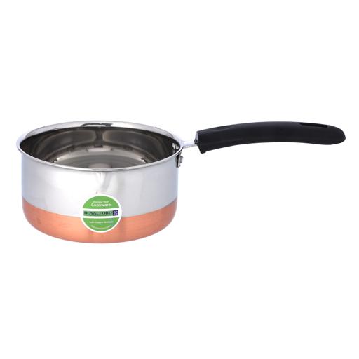 Stainless Steel Saucepan with Copper Bottom 17cm