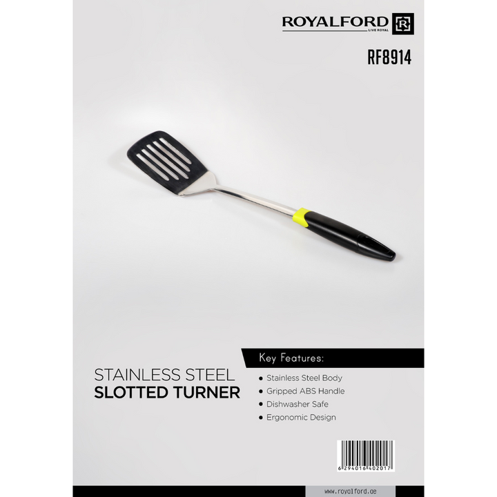 Stainless Steel Slotted Turner With Abs Handle