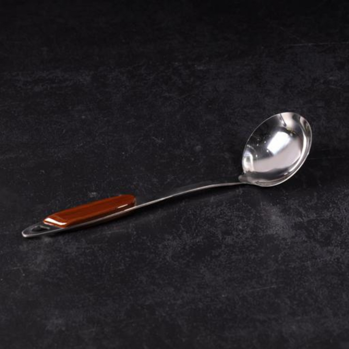 Stainless Steel Soup Ladle - Professional Soup Ladle with Hanging Loop