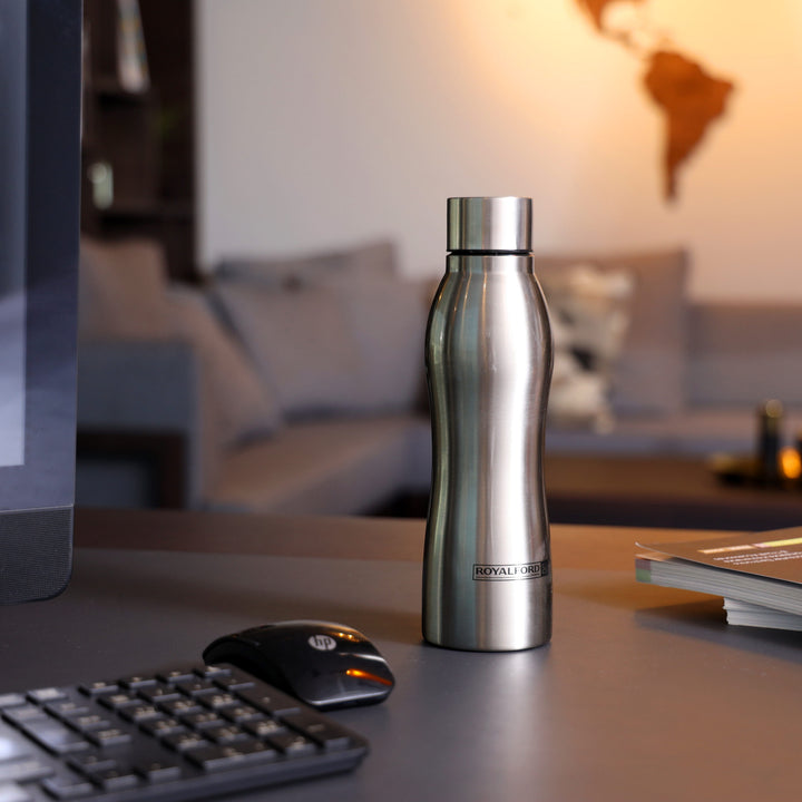 Stainless Steel Sports Bottle - Silver 750ml