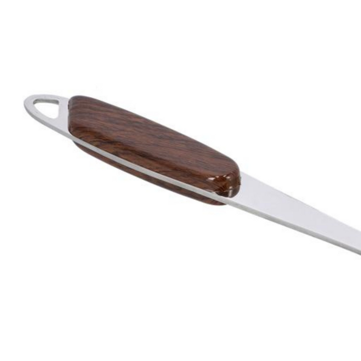 Stainless Steel Turner with Wooden Polymer Handle