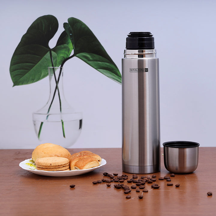 Stainless Steel Vacuum Bottle - Silver 750ML