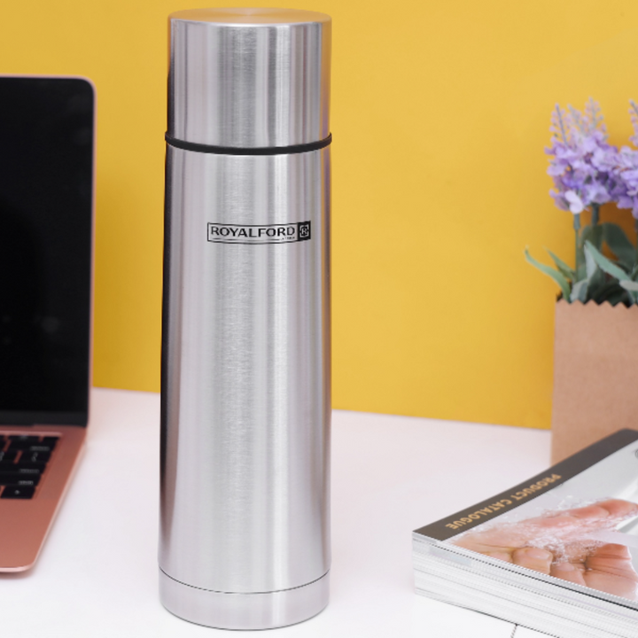 Stainless Steel Vacuum Flask - Heat Insulated Thermos 1000ml