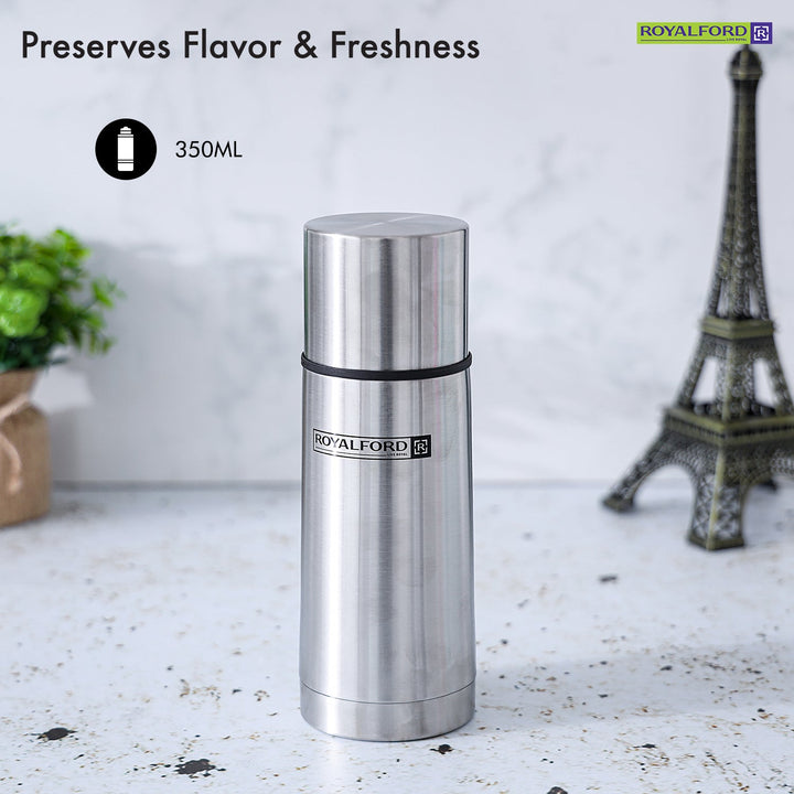 Stainless Steel Vacuum Flask - Heat Insulated Thermos 350ml