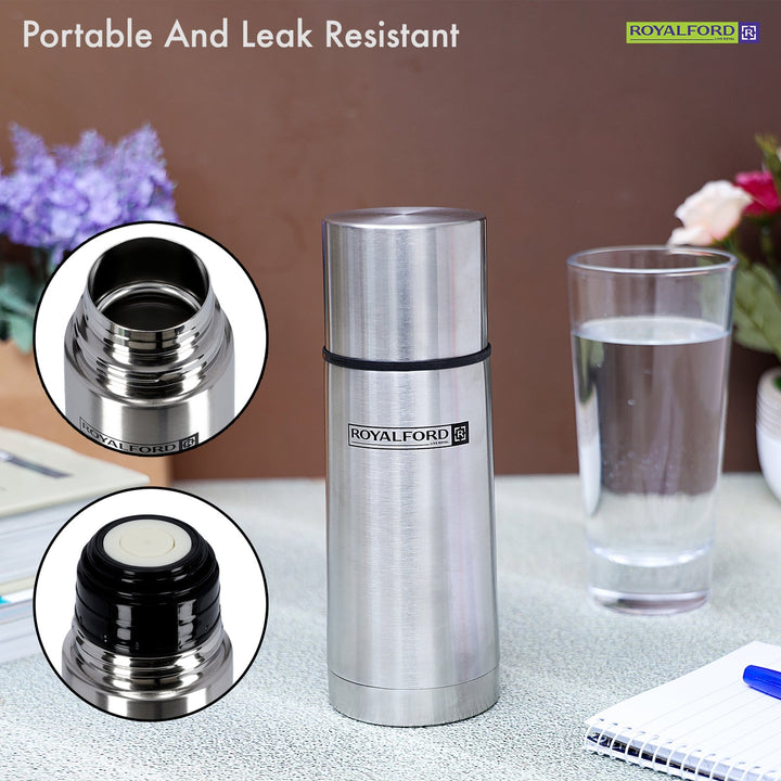 Stainless Steel Vacuum Flask - Heat Insulated Thermos 350ml