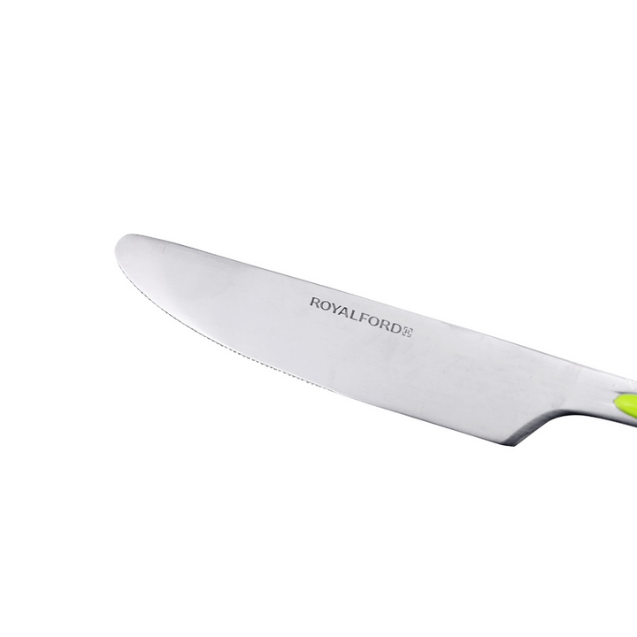 Tab Knife- Green & Silver - Stainless Steel 2 Piece