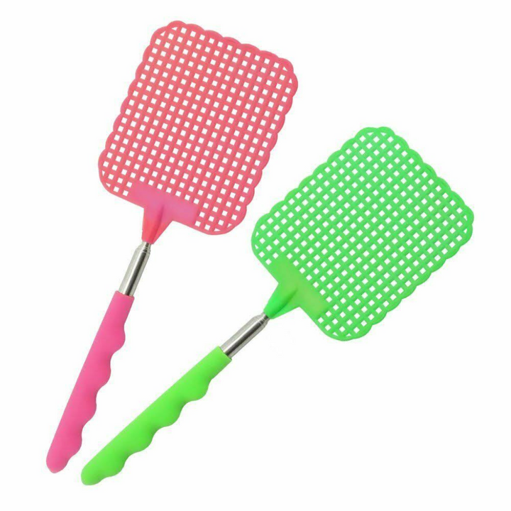 Telescopic Bug Swatters - Colorful, Extendable, and Durable