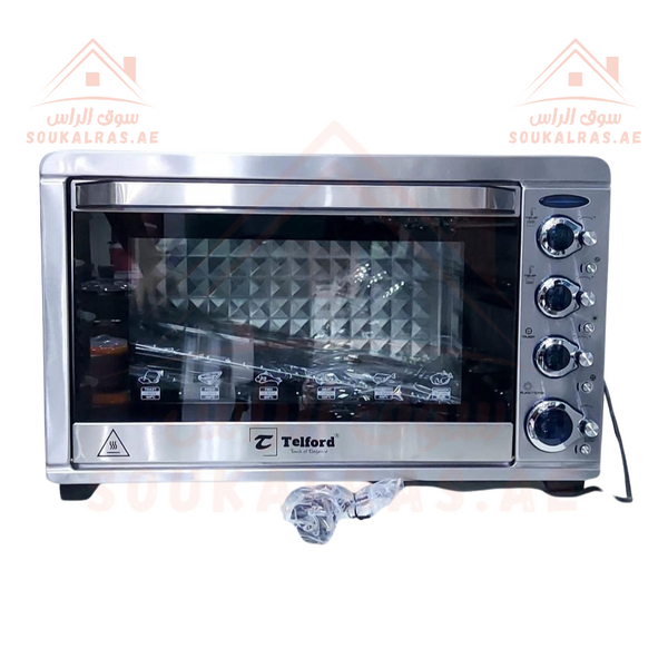 Telford 45L Digital Oven Toaster | 2200W | Full Stainless Steel | With Convection & Rotisserie Functions | 18 Months Warranty