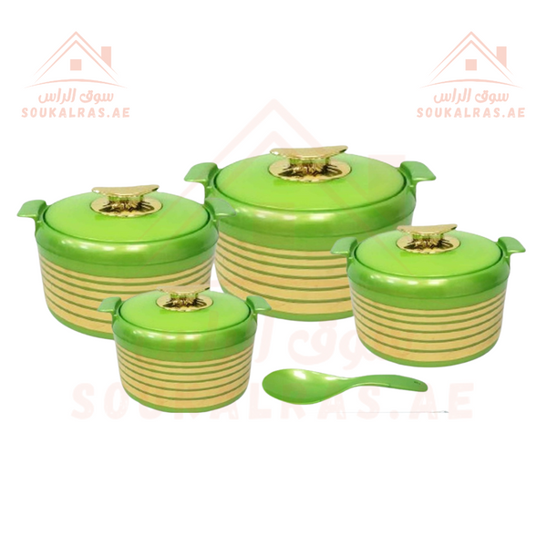 Thermal Insulated Hotpot Set | 4-Piece Casserole Set (800-1600-2400-3200ml) | Premium Food Warmers