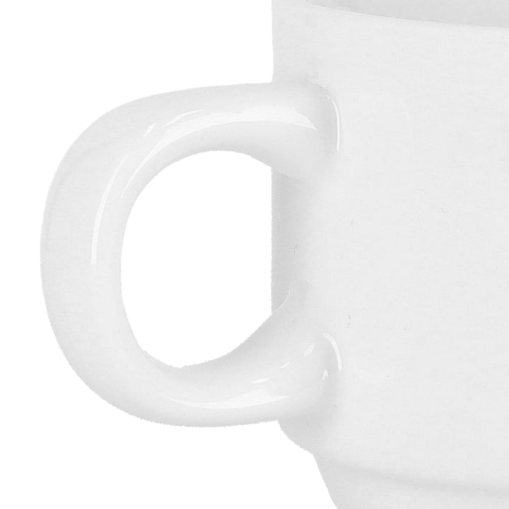 Thick Wall Ceramic Cup - Insulated Walled Heat Resistant 150ml