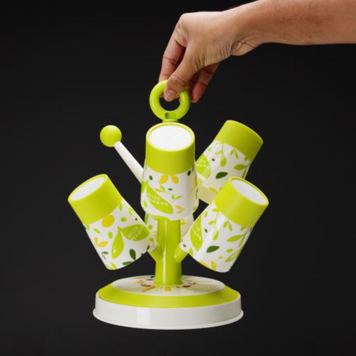 Tree Cup Holder with 6 Cups - Stylish Kitchen Organizer