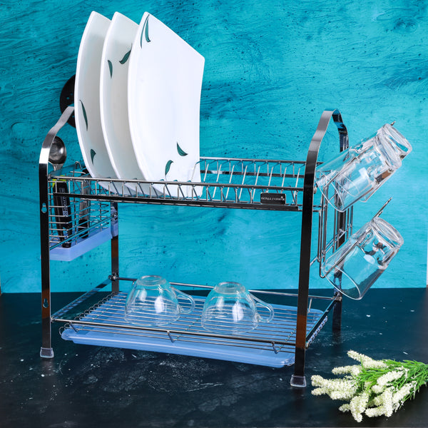 Wall Hanging Dish Rack - Draining Board with Removable Tray 