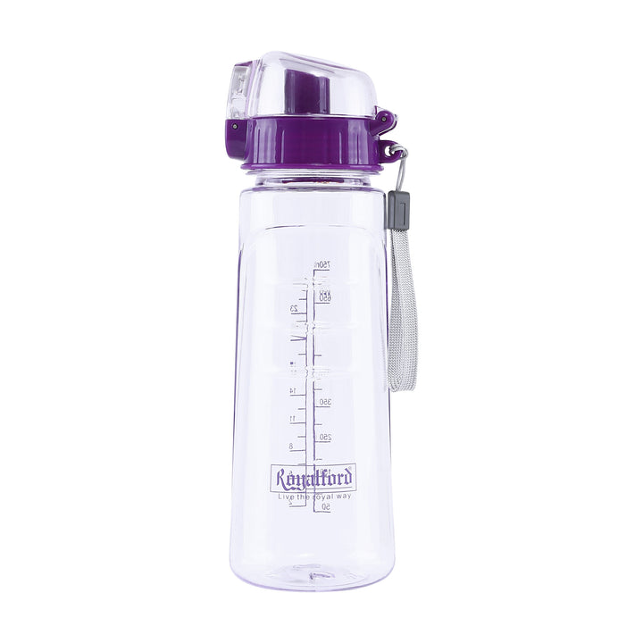 Water Bottle - Reusable Wide Mouth Bottle with Hanging Clip 750ml