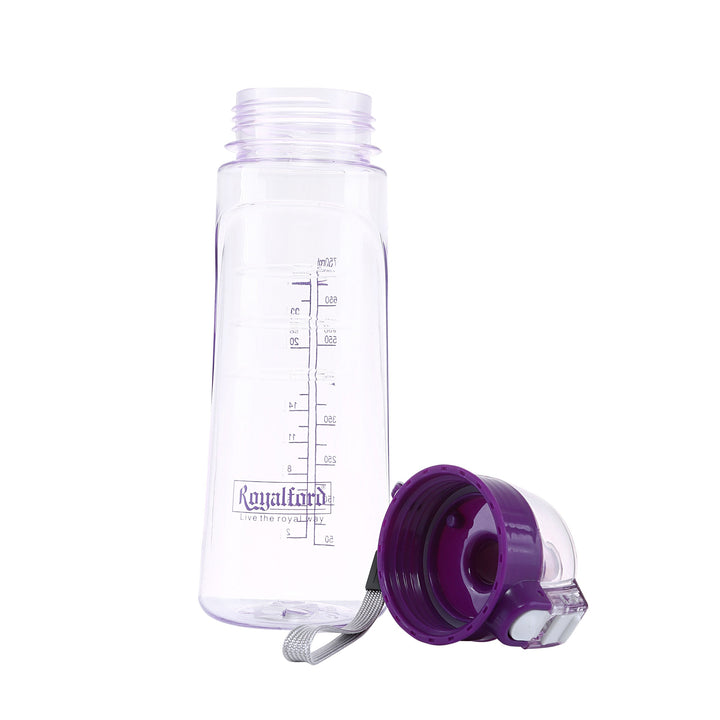 Water Bottle - Reusable Wide Mouth Bottle with Hanging Clip 750ml