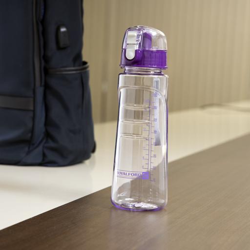 Water Bottle - Reusable Wide Mouth Bottle with Hanging Clip 750ml