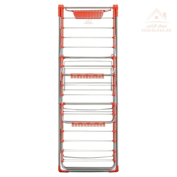 Abelia 3 - Tier Laundry Drying Rack | Durable steel with rust - resistant coating | 70x165 CM | Foldable | Made in Turkey - Souk Al Ras