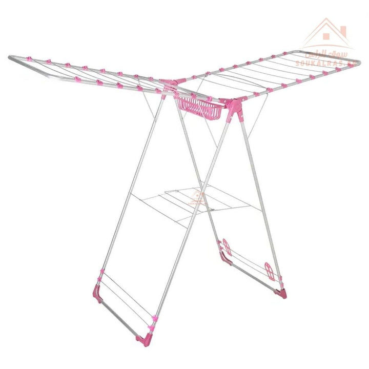 ACONITE Laundry Drying Rack | Foldable Metal Clothes Dryer Stand | 70×135cm | Made in Turkey - Souk Al Ras