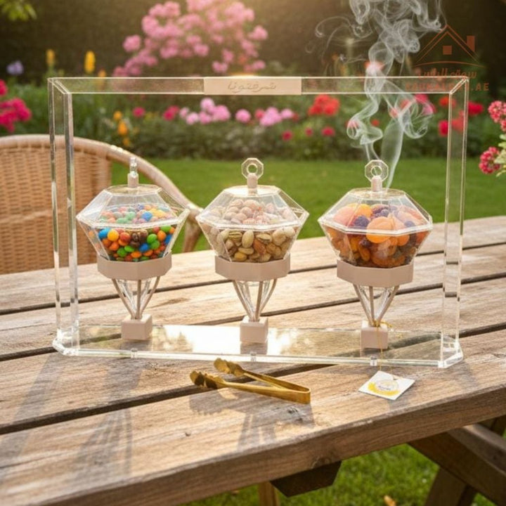 Acrylic Luxury Serving Set | Premium Acrylic Display | Dates, Sweets ...
