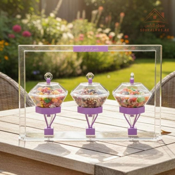 Acrylic Luxury Serving Set | Premium Acrylic Display | Dates, Sweets ...