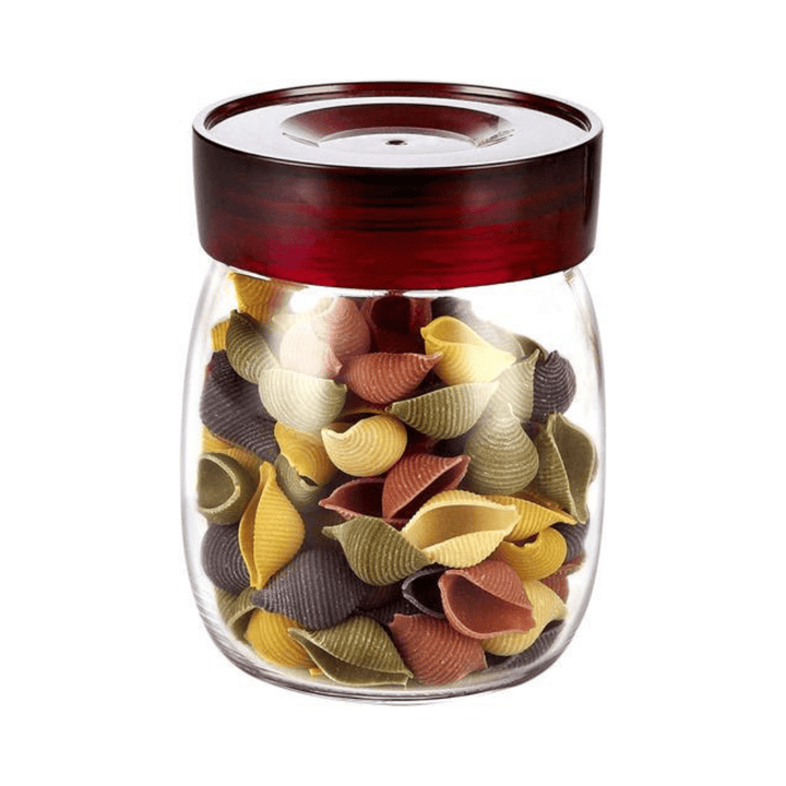 Air - Proof Glass Jar – Round Shaped 1200Ml - Souk Al RasFood Storage Containers