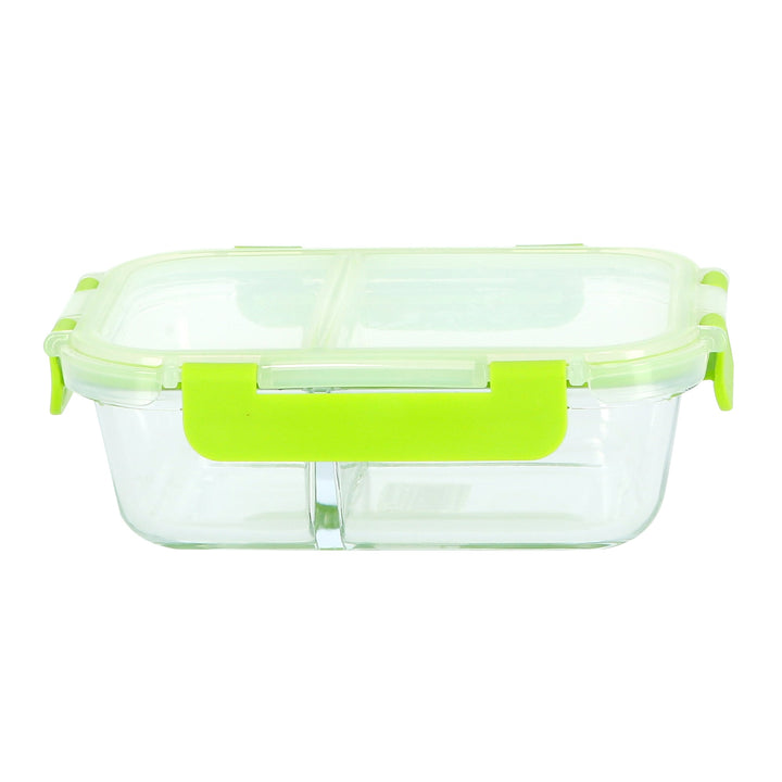 Air Tight Food Container - Clear & Green 640ml - Souk Al RasFood Storage Containers