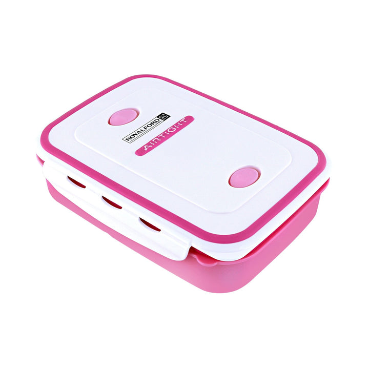 Air Tight Lunch Box Pink - High - Quality Plastic Lunch Box - Souk Al RasFood Storage Containers