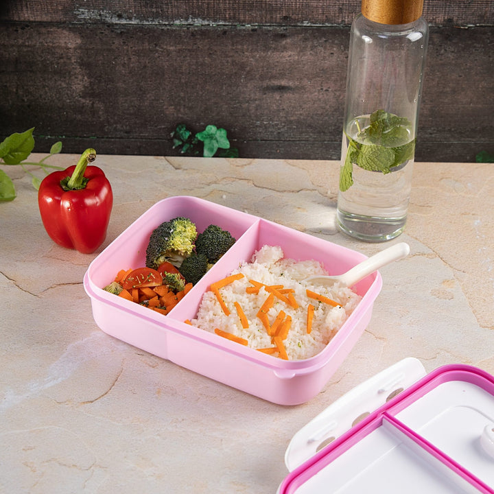 Air Tight Lunch Box Pink - High - Quality Plastic Lunch Box - Souk Al RasFood Storage Containers