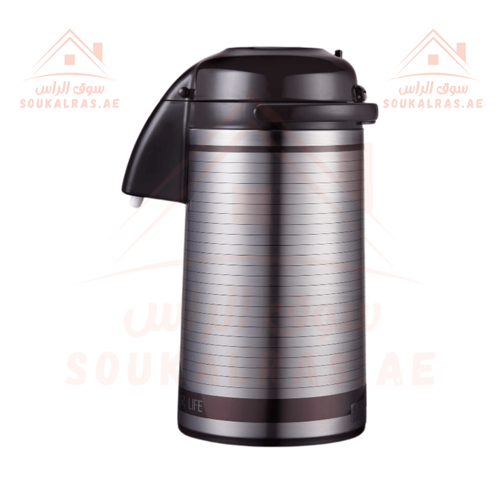 Airpot Flask 3L | Double Wall Vacuum Insulation | 360° Rotating Base | Keeps Drinks Hot or Cold - Souk Al Ras