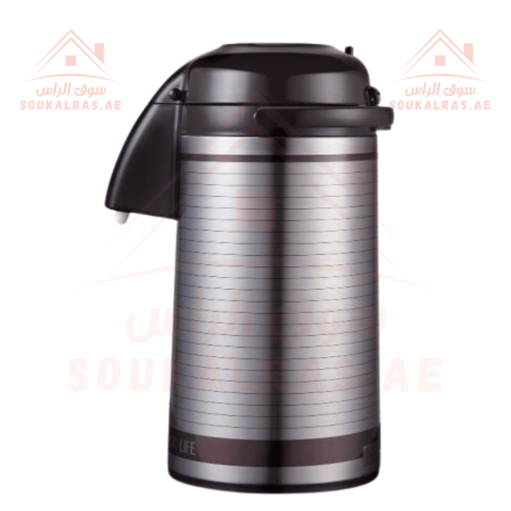 Airpot Flask 3L | Double Wall Vacuum Insulation | 360° Rotating Base | Keeps Drinks Hot or Cold - Souk Al Ras