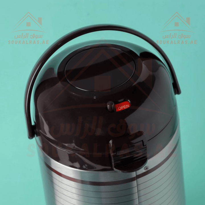 Airpot Flask 3L | Double Wall Vacuum Insulation | 360° Rotating Base | Keeps Drinks Hot or Cold - Souk Al Ras