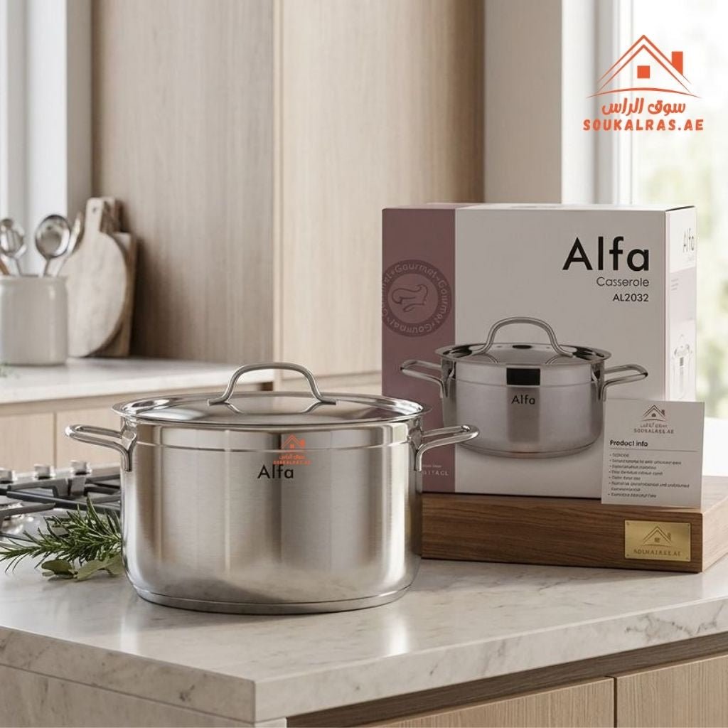 Alfa Casserole | 32cm 18/10 Stainless Steel Cookware | Premium Quality ...