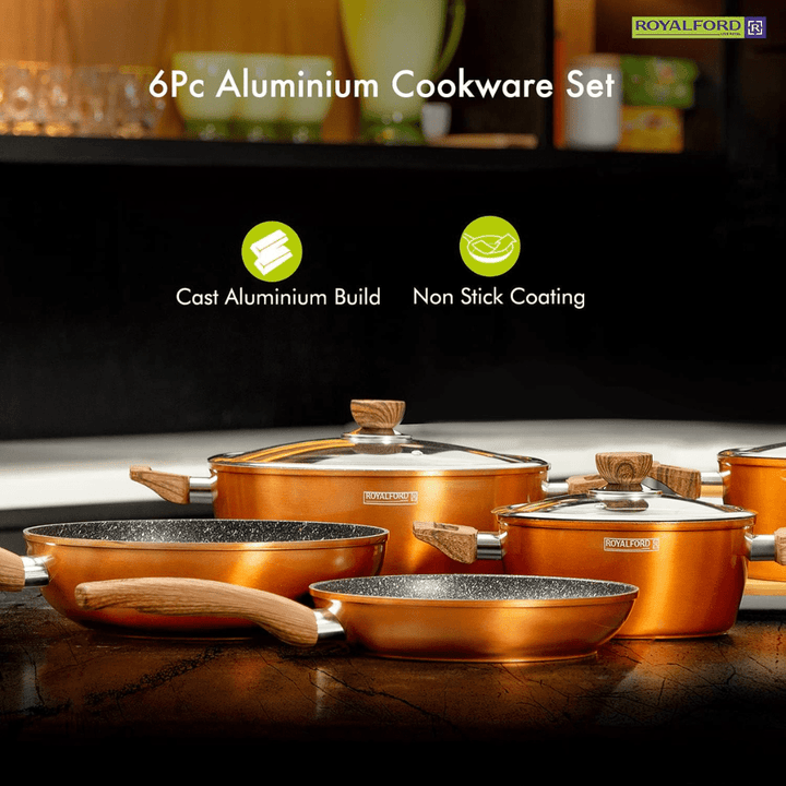 Aluminium Cookware Set - Granite Coating 10Pcs - Souk Al RasCookware Sets