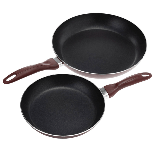 Aluminium Non - Stick Fry Pan 2Pcs (28 & 22Cm) - Souk Al RasPots & Pans